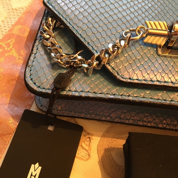 Mackage Mermaid Blue Sky Zoe crossbody clutch - Picture 3 of 12